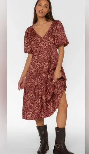Velvet Heart SOPHIA SANGRIA FLORAL DRESS Sangria Flora Women’s SIZE MEDIUM boho