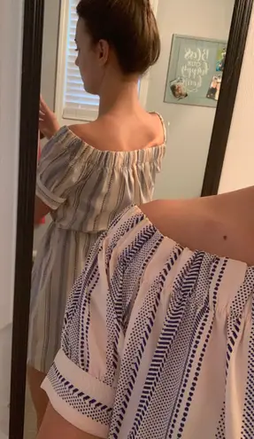 Blush Off Shoulder Dress