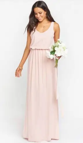 Show Me Your Mumu NWT  Kendall dusty blush maxi dress SMALL