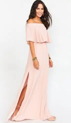 Show Me Your Mumu  Dusty Blush Hacienda Maxi Dress Women's Size Medium NWT