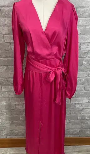 River Island Vibrant Pink Satin Garden Affair Dress