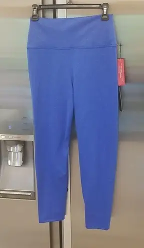 Carbon 38 ππ Shine Powder Set Cross Back Bra + 7/8 Legging Cobalt Blue Large NWT