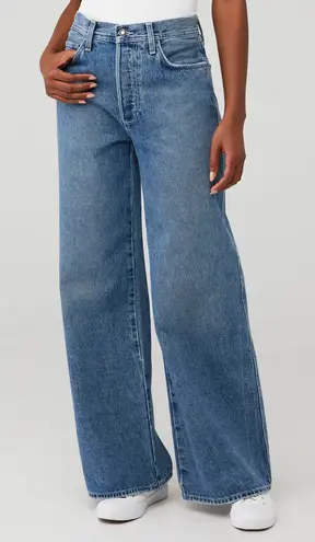 Favorite Daughter The Ollie Ultimate‎ Baggy Wide Leg Cargo Jeans 26 Blue