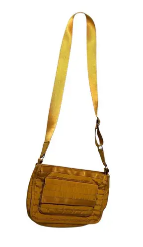 Orange & Gold Over the Shoulder Bag – Front & Back Pockets – Medium Tote Purse