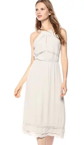 Elliatt Size XS Taupe Elation Ruffle Midi Dress