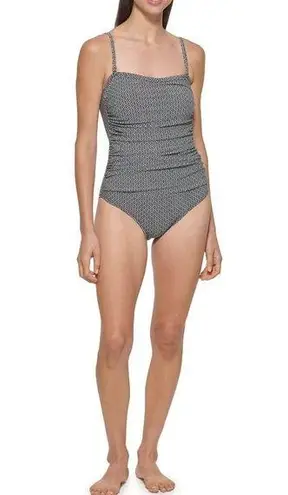 DKNY  Womens Bandeau Maillot One Piece Swimsuit Size Xxlarge