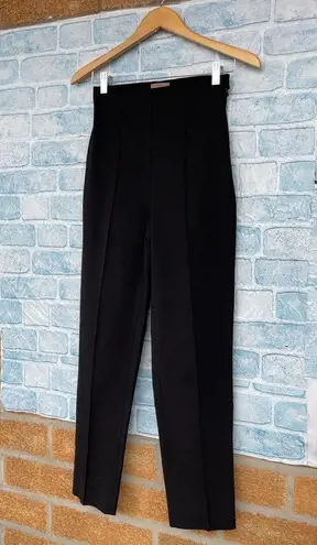 ROMEO GIGLI Wool Center Seam High Waist Pants size eu 38/8 Black