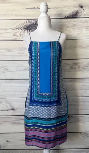 Missguided Silky Multicolor Scarf Patterned Backless Cami Dress