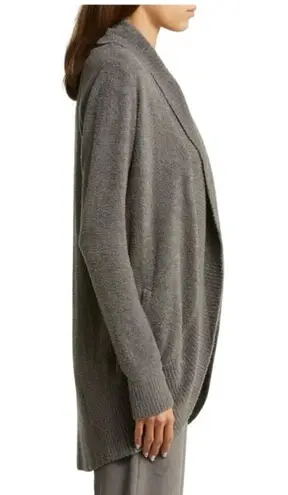 Barefoot Dreams Circle Cardigan CozyChic Lite Sweater Open Taupe Brown Medium