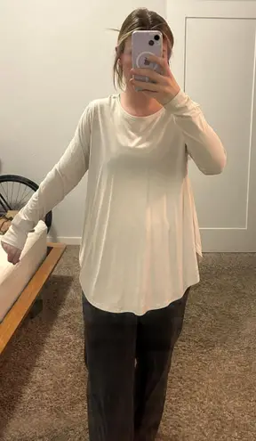 Lululemon Cream Flowy Top