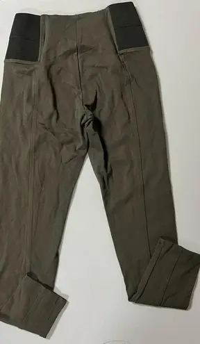 Dynamite Olive Green Pleated High-Rise Leggings Pants Bottoms Size M 🖤