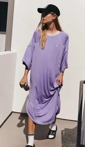 Free People Movement NEW Toss Up Tunic Tee - Summer Lilac NWOT - Medium
