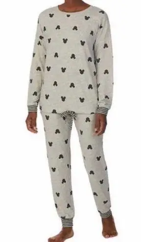 Disney Ladies  Mickey 2-piece Lounge Set Size Extra Large Grey/Blk