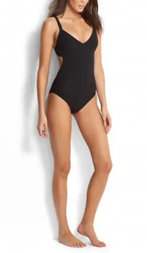 Seafolly NWT Inka Rib Maillot Swimsuit