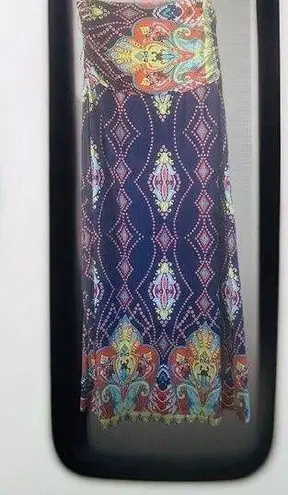 Winwin Convertible Maxi Skirt / Strapless Dress Multicolor Paisley Floral L-XL