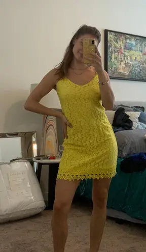 Boutique Yellow Mini Dress