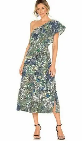 ALC Frank A.L.C. One-Shoulder Silk Blend Naomi Dress