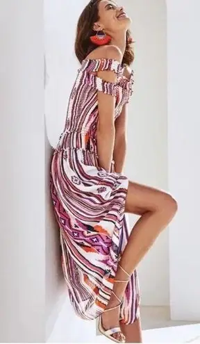 Ramy Brook New York | Mandee Off-Shoulder Silk Dress, Size M