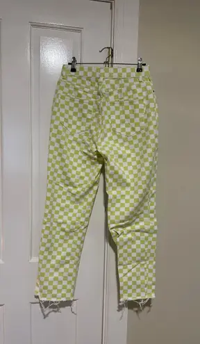 PacSun Checkered Lime Jeans