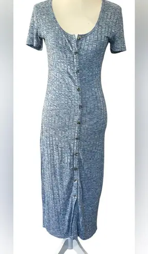 Steve Madden Blue Button-Down Women's Dress size M - Image 3