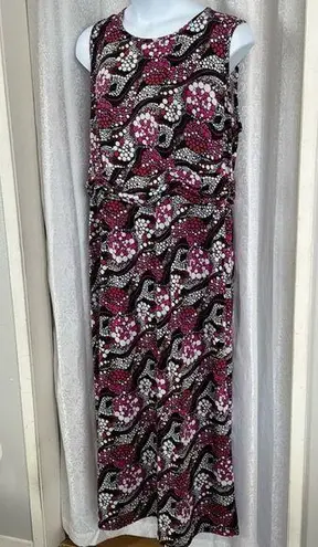 Ashley Stewart POLKA DOT KNIT MACI DRESS SZ: 2XL