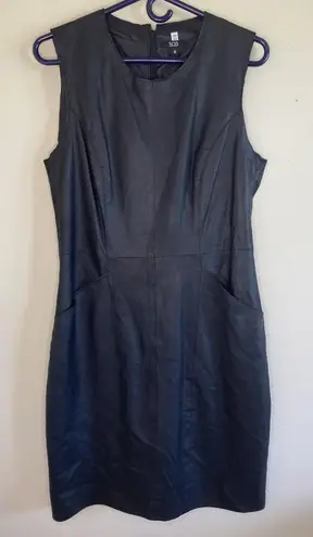 Vintage VTG SAS Sportswear Black Leather Dress Cowgirl Western Retro Femme 10