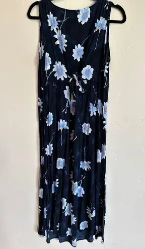 French Laundry VINTAGE 90s Maternity blue floral dress sz Large