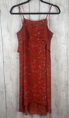 Tabitha Webb Dress Size 4 Red Daisy Sun Floral Slip Bloomcore Festival Flowy