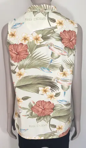 Big Dogs Sleeveless Hawaiian Tropical Top