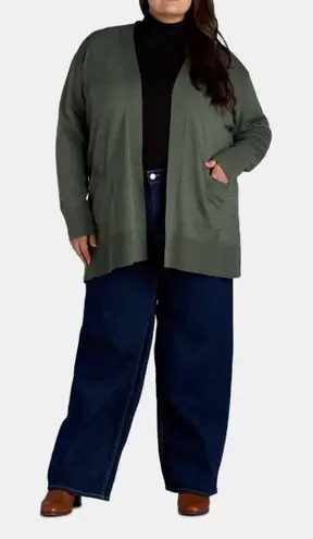 Terra & Sky NWT - Fine Gauge Cardigan with Pockets.