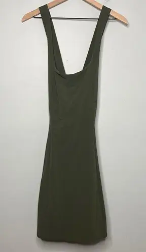 Outdoor Voices Cross Back Dress Forest Green XL Built-In Shorts Athleisure NWT