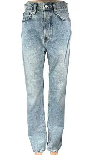ANINE BING x Helena Christensen Blue High Waist Straight Leg Denim Jean Pants 27