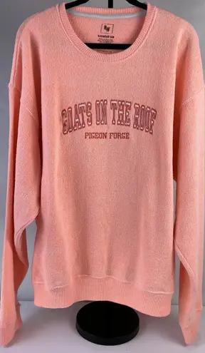 Ragwear USA Goats on the Roof Pigeon Forge Crewneck Sweatshirt Coral XL Orange