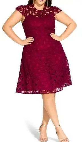 City Chic Lovey Lace dress