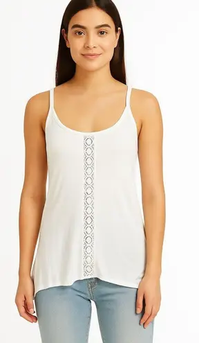 San Francisco City Lights Gypsy Girl Lace Cami Tank Top White Size XL NEW
