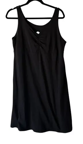 Kuhl Dress Womens Large Black Sleeveless Tank Travel Active Stretch Midi Summer