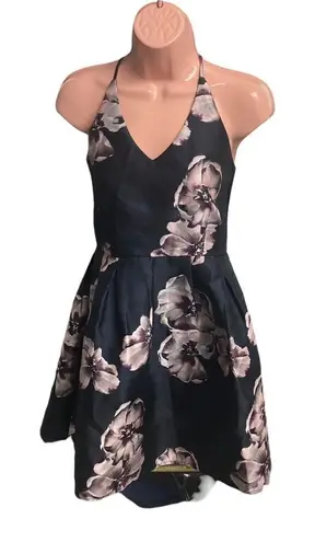 Crystal Doll Women’s ( Juniors ) Special Occasion Dress Size 5 Blue Floral