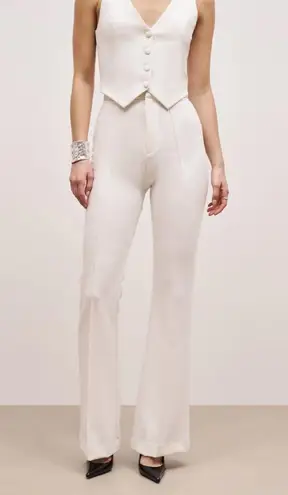 BOA Wide Leg Suit Trousers White Women’s Dress Pants XS NWT