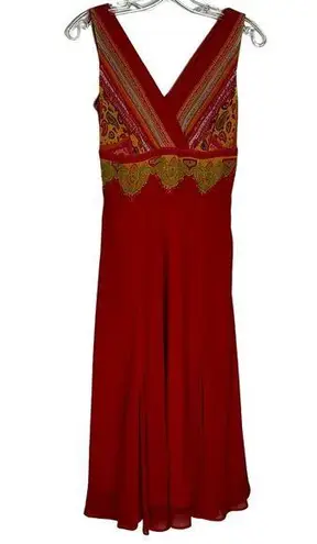 Bandolino Beaded Maxi Dress Size 4