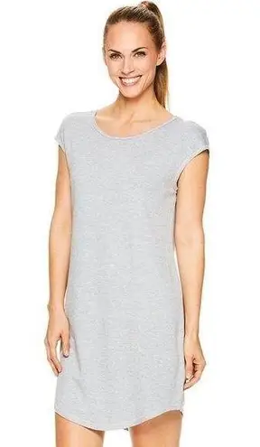 Gaiam Mindful French Terry Yoga Dress Size Medium Grey Heather New