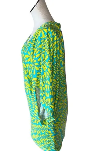 Trina Turk NWT  Women's Large Trellis Kaftan Tunic Dress Swim Spa cover up