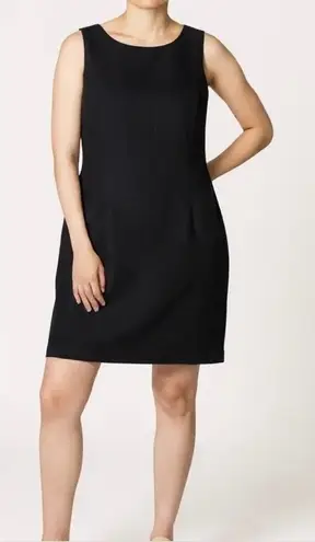 Jessica London Black Mini Sheath Dress With A Back Zip Closure Size 10