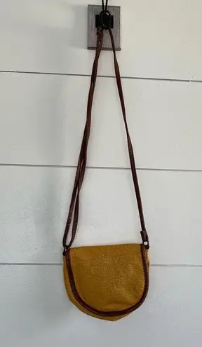 American Eagle  Yellow Vegan Leather Crossbody