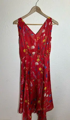 The Kooples NWOT Women's Asymmetrical Midi Dress with Floral Print