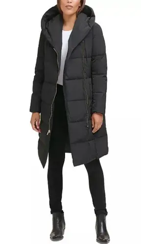 Cole Haan  Signature Asymmetrical Pillow-Collar Down Puffer Coat size Small (c2)