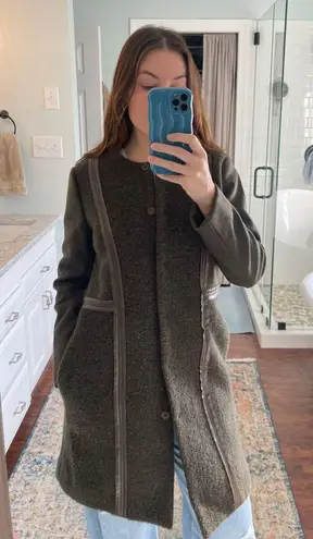 Olive Green Wool/Boule Coat