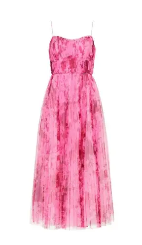 Monique Lhuillier ML Tulle Pink Dress