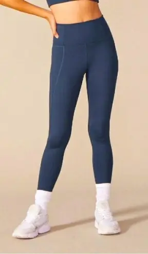 Girlfriend Collective Compressive High Rise Full Length Legging in Midnight XXS