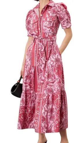 Derek Lam Collective Pink Cotton Shirt Dress 36