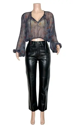 Natalie Martin Amelia Top, Snowflake Print Aubergine, Small